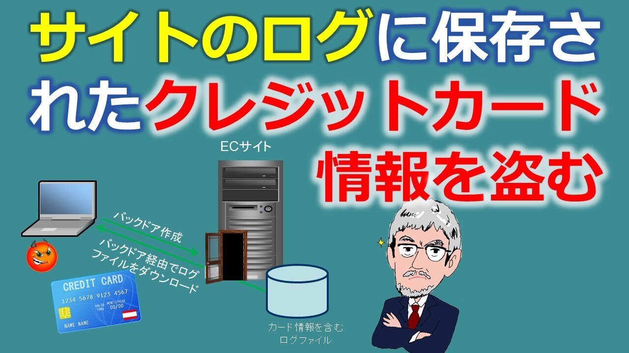 ECサイトのログからクレジットカード情報を盗むデモンストレーション(Type2)